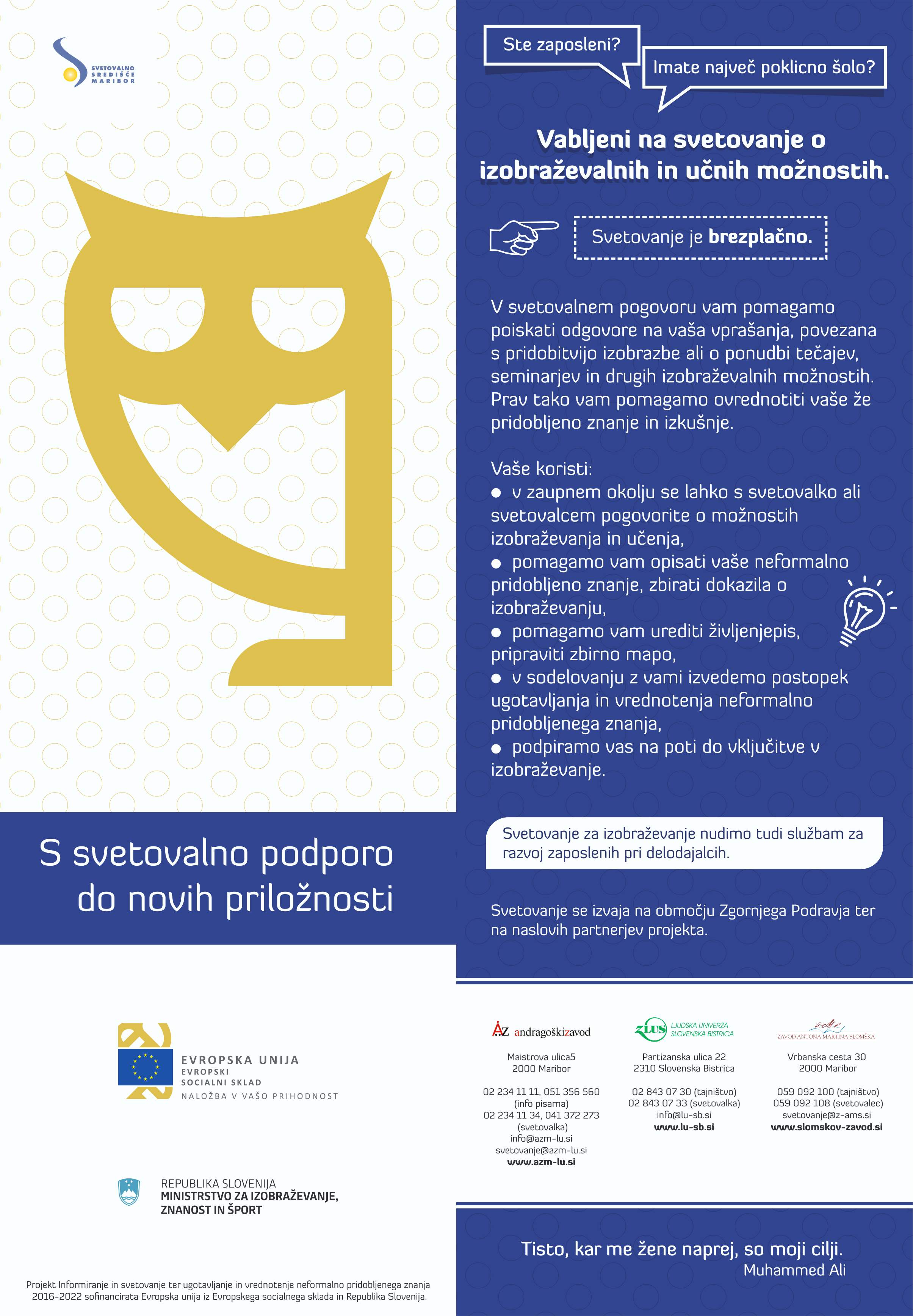 Letak AZM-LU: S svetovalno podporo do novih priložnosti