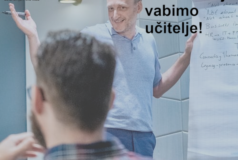 K SODELOVANJU VABIMO PREDAVATELJE ZA POUČEVANJE ODRASLIH: