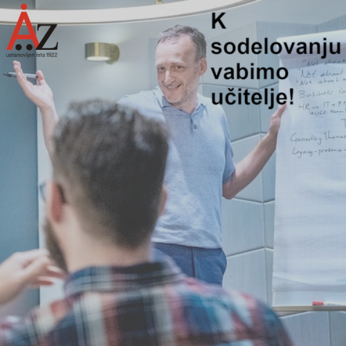 K sodelovanju vabimo učitelje