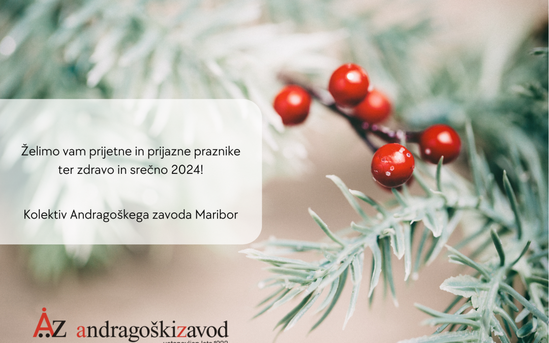 Lepe in mirne praznike ter srečno v 2024!